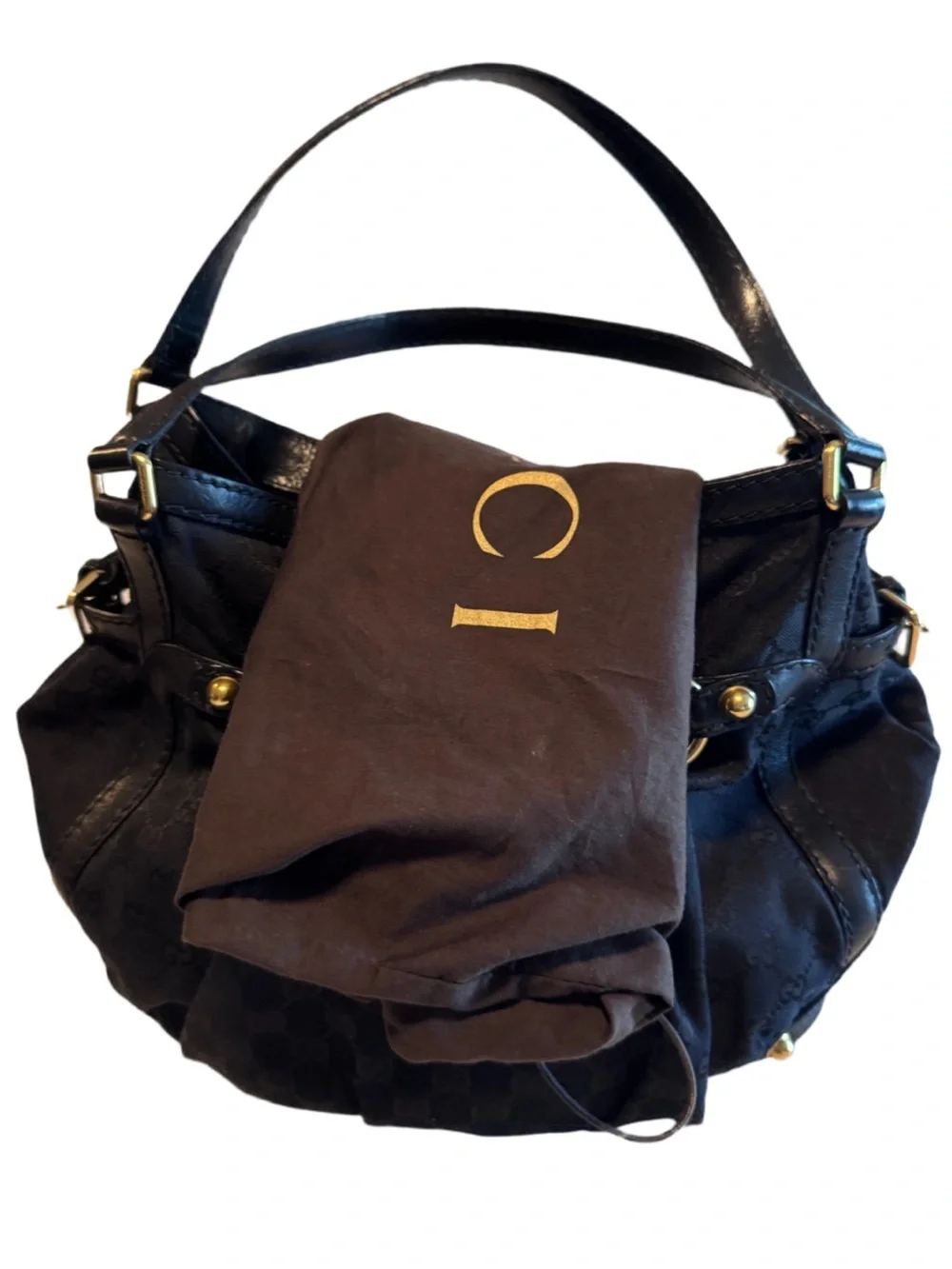 Gucci Jockey tote, 2000s–early 2010s era (post–Tom Ford) incl original dust bag